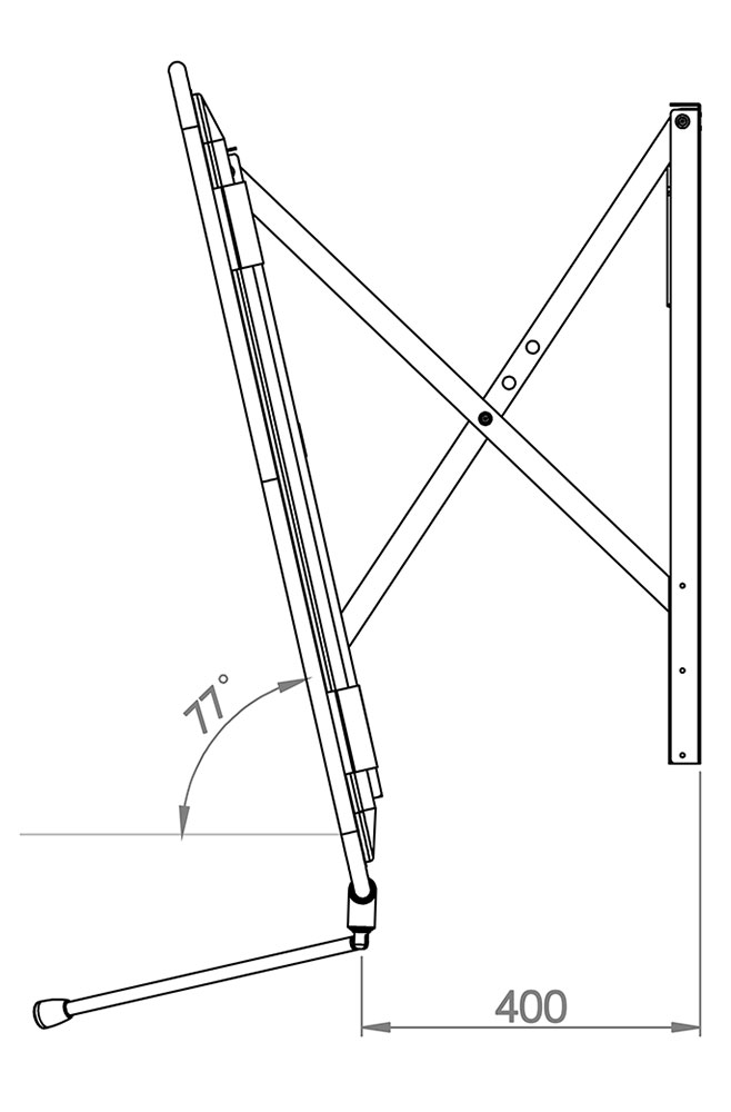 Lustro Miior Dizz. - szkic, wychył